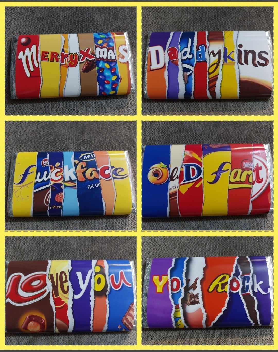 Rude and Funny Chocolate Bar Wrapper - Etsy UK