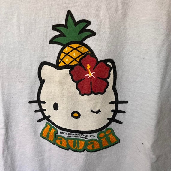 Y2K Hello Kitty Hawaii baby tshirt - image 2