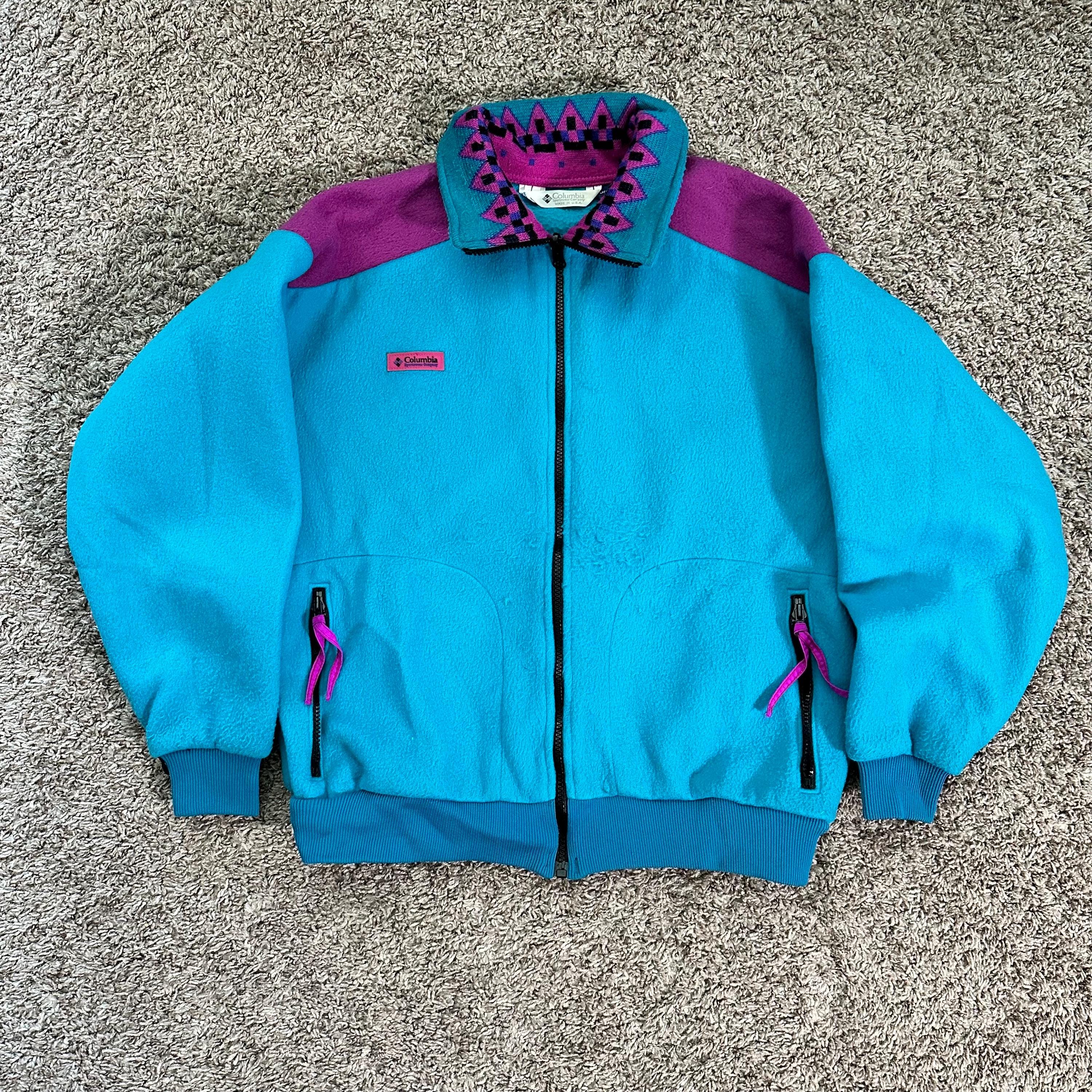 ジャケット・アウター 90's Colombia nylon shell jacket fleece NWOT Mens Vintage 90's Columbia Fleece Lined Full Zip Nylon