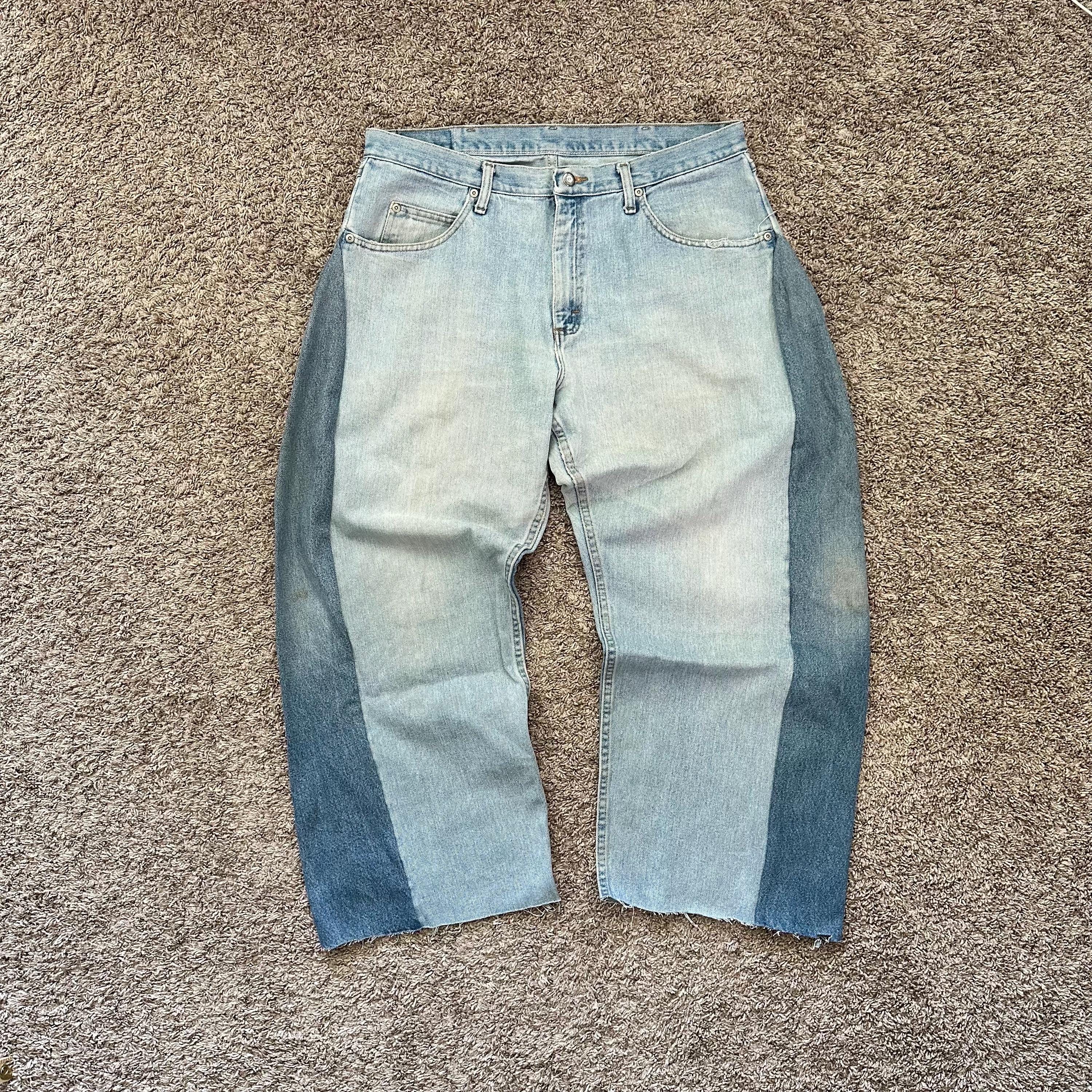 Vintage 90s Reworked Wrangler Baggy Fit Wide 1990s Flared