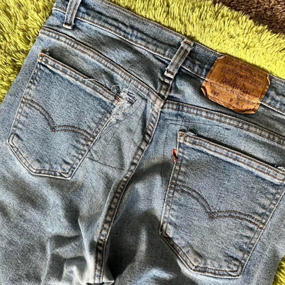 Vintage orange Tab 505 Levi jeans - image 5