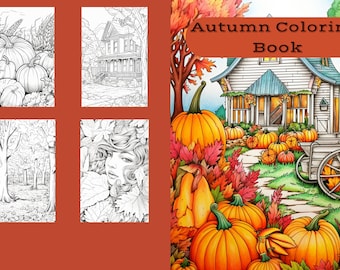 Libro para colorear de otoño
