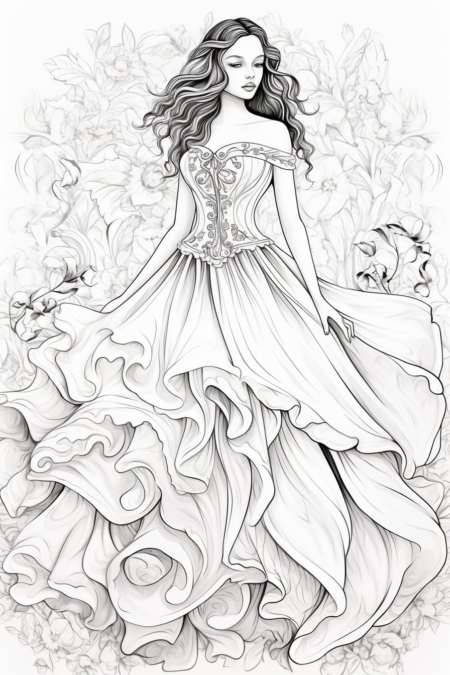 christmas dress coloring pages Amazon.com: Christmas dress coloring book for girls: 9798871968710: Farkas, L.M: Books