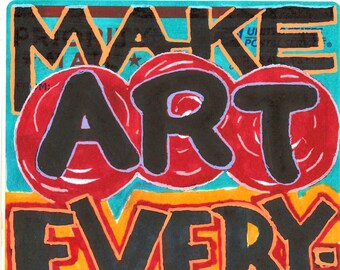 Make Art Everywhere slap label 228