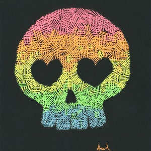 Regenbogen Glo Skull