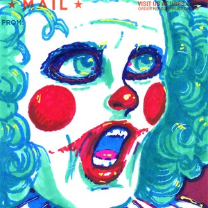 Horrible Scary Clown slap label 228