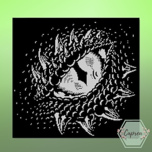 Dragon Eye Tapestry Crochet Graph and Pattern