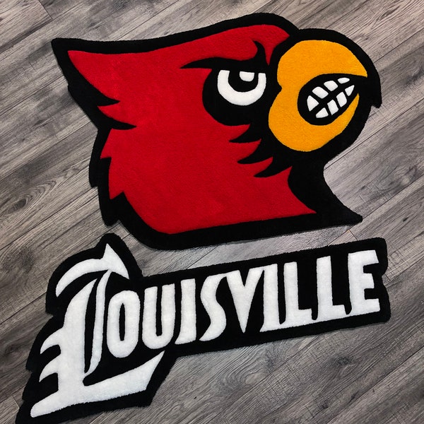 Louisville Cardinals 2 piece rug set