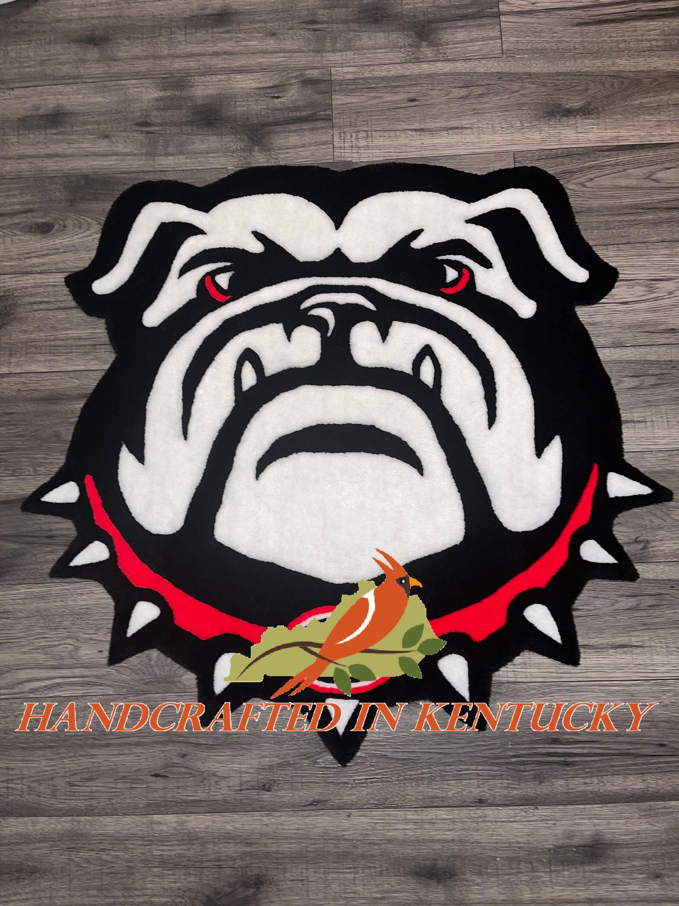 FANMATS Georgia Bulldogs Plush Area Rug - 3x5 Foot NCAA Team Rug For Game Room & Tailgating