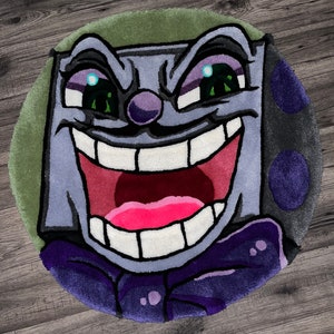 Hand tuft King Dice rug (Cuphead)