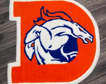 Denver Broncos Custom Rug - Etsy