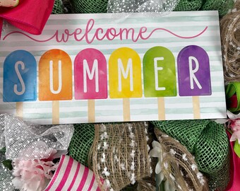Summer Popsickle Wreath