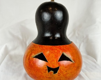 Pumpkin Face Gourd (BLACK/ORANGE)