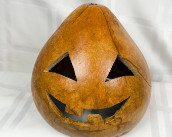 Pumpkin  Carved Gourd (BROWN)