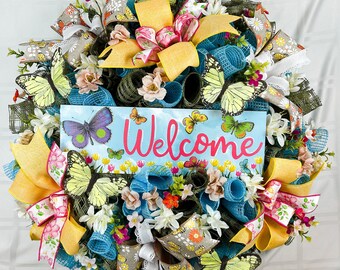 Butterfly Welcome Wreath