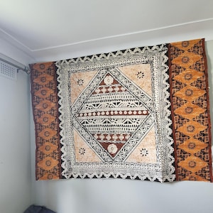 NEW Fijian Tapa, Masi (7 ft x 5 ft)