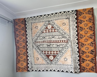 NEW Fijian Tapa, Masi (7 ft x 5 ft)