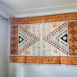 NEW Fijian Tapa, Masi (7 ft x 5 ft)
