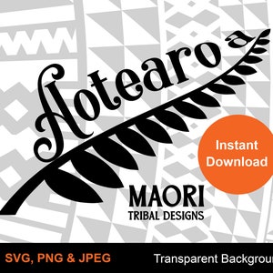 Aotearoa Kiwi Fern | Maori SVG | Maori Art | New Zealand Art | New Zealand SVG | Kiwi SVG | Slang | All blacks fern
