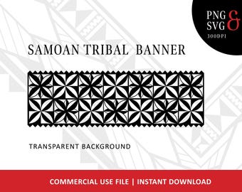 Samoan Tribal Circle Pattern SVG PNG | Polynesian Island Design | Tribal Ornament | Commercial Use | Instant Digital Download