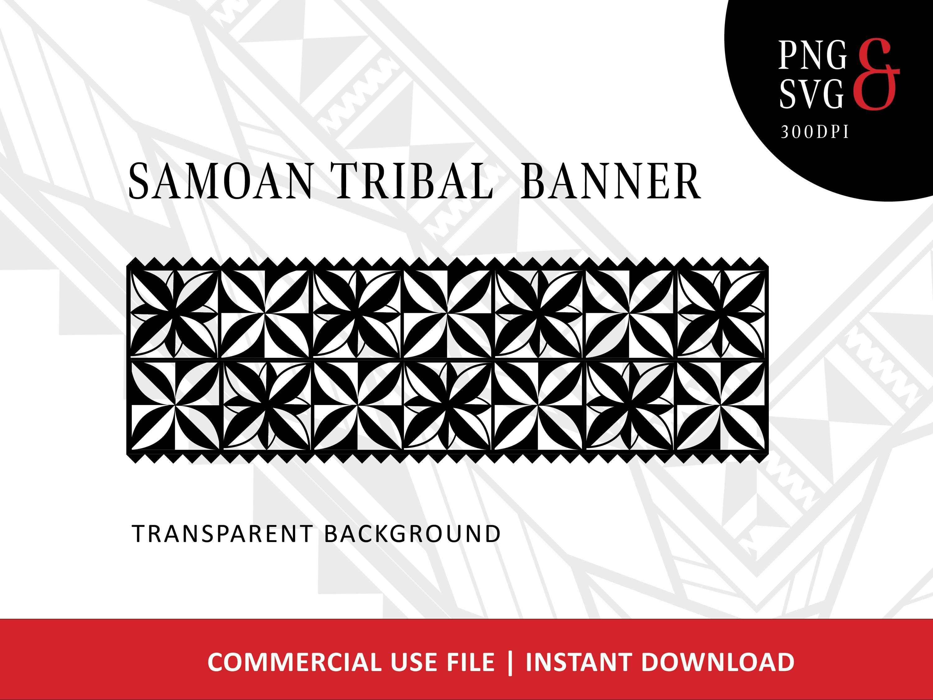 Samoan Tribal Circle Pattern SVG PNG | Polynesian Island Design ...