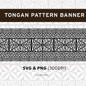 Modern Tongan Pattern Design – SVG & PNG Files for Unique DIY Projects