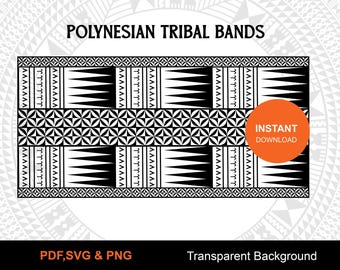 Polynesian Tribal Tapa Band – Fiji Tonga Art (Digital Download)