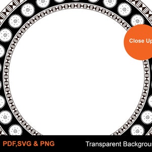 Fijian Masi Tapa Circle – Tribal Vector Design (digital Download) - Etsy