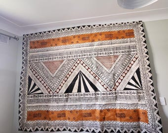 NEW Fijian Tapa, Masi, (8 ft x 6 ft)