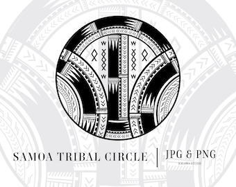 Samoan Tribal Circle Designs | SVG, PNG & JPG Files for Instant Download