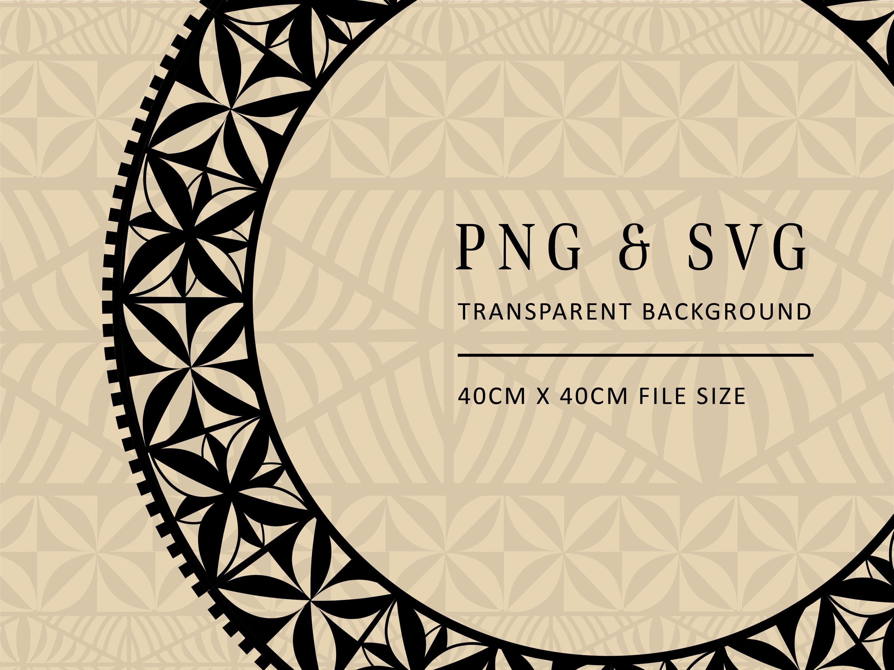 Round Samoan Pattern Samoan Tribal Pattern Circle Designs | SVG, PNG & JPG Files for Instant ...