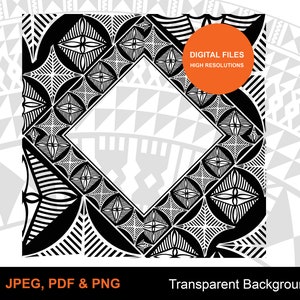 Samoan SIAPO Frame Vector – Polynesian Tribal Design (digital Download ...
