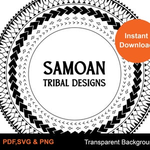 Samoan Tatau Polynesian Tribal frame Vector 40cm x 40cm  Seamless Pattern - Instant Download | Digital Design
