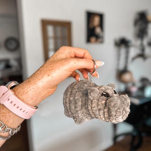 Hippo Keychain (Handmade Crochet)
