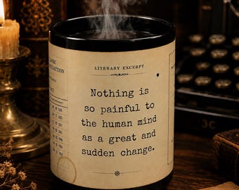 Frankenstein Mug, Mary Shelley Literary Gift, Classic Literature Coffee Mug, Book Lover Gift, English Teacher Mug, Vintage Library Decor