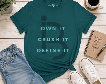 Confidence Shirt, Boss Mindset Tee, Motivational Graphic Shirt, Fitness Motivation Tee, Personal Growth Top, Tri-Blend Fitness Gym Shirt