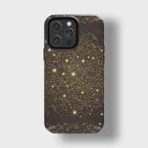 Étui pour téléphone céleste, carte des étoiles, astrologie, galaxie esthétique, constellation, couverture du zodiaque, cadeau horoscope cosmique, cadeau pour les amoureux de l'espace