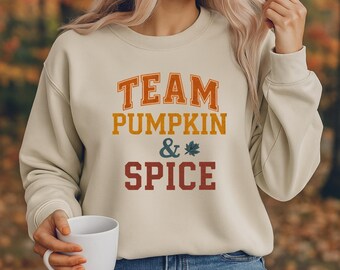Pumpkin Spice Sweatshirt, Fall Coffee Lover Sweatshirt, Cozy Season Crewneck, Autumn Shirt