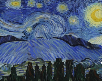 Salt Lake City Starry Night - 16 x 20 inches JPEG & PDF