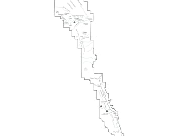 Capital Reef National Park Map - 16 x 20