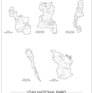 Utah National Parks - 16 x 20 inches JPEG & PDF