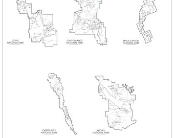 Utah National Parks - 16 x 20 inches JPEG & PDF