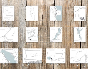 Utah State Park Maps Bundle - 45 Maps - 11 x 14 inches, 3 Utah State Parks Art-Maps