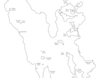 Great Salt Lake Map - 16 x 20 JPEGs & PDF