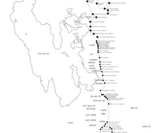 Bonneville Shoreline Trail Map – 18 x 24 inches JPEG & PDF
