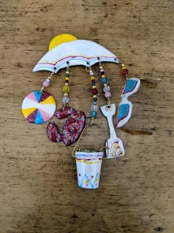 Summer at the Beach Pin