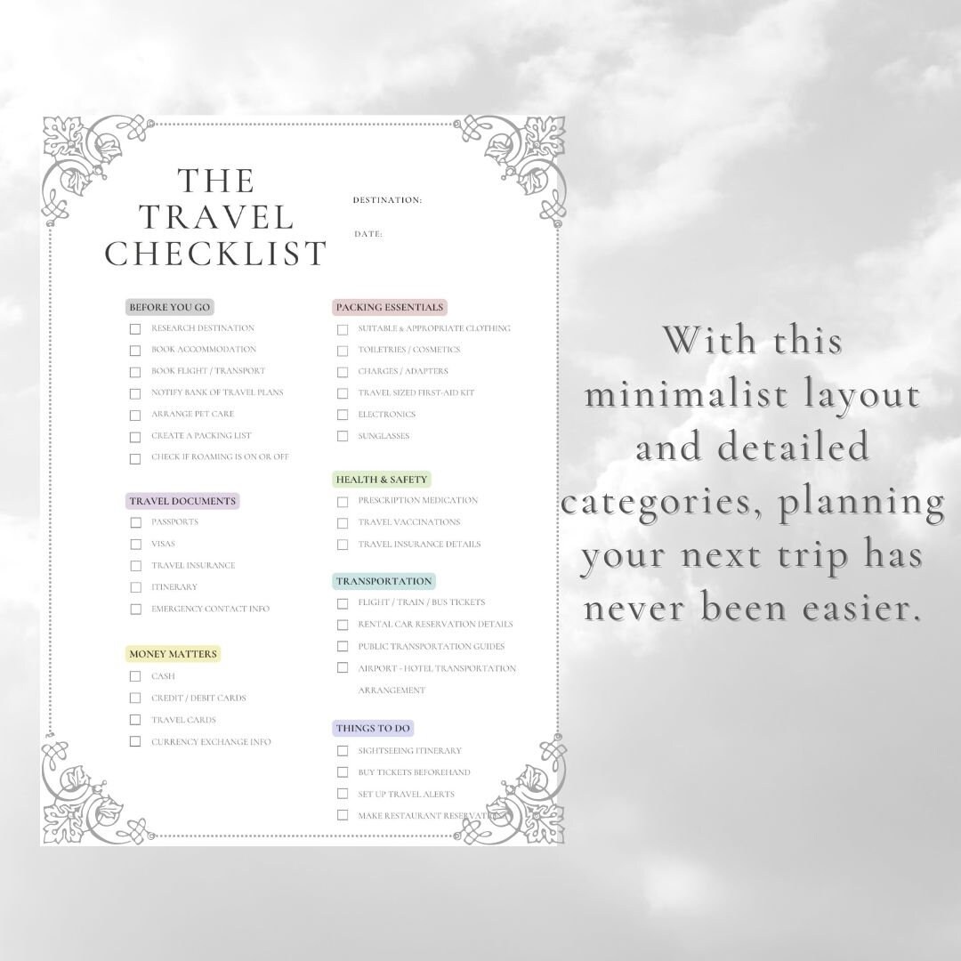 Your Pretrip Essentials Checklist, All You Need Preparation Travel