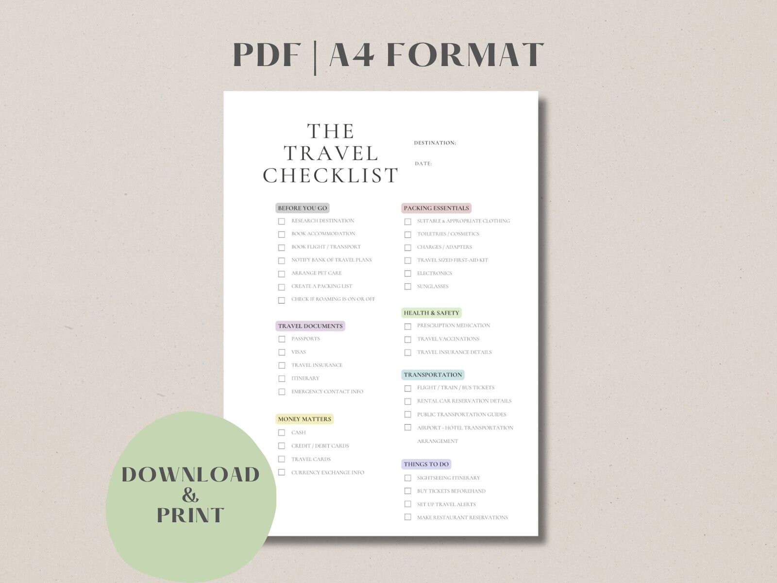 Your Pretrip Essentials Checklist, All You Need Preparation Travel