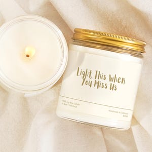 Moving Gift Farewell Candle Light This When You Miss Us Custom Present Gift Basket Friend Neighbor Goodbye New Job Distance Memory BG598