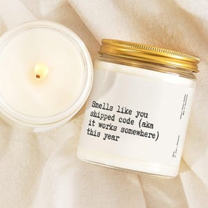 Software Developer Candle Shipped Code It Works Somewhere Funny Programmer Tech Achievement Holiday Stocking Stuffer Present Gift OH026